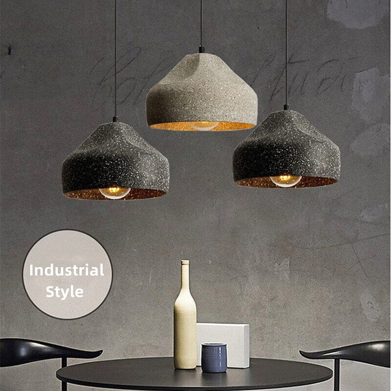 Modern Cement Iron Industrial Style Pendant Light