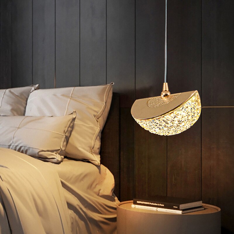 Gilded Serenity Gold Crystal Pendant Light