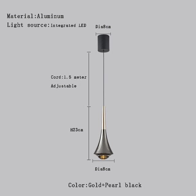 Creative Aluminum Water Drop Pendant Lamp