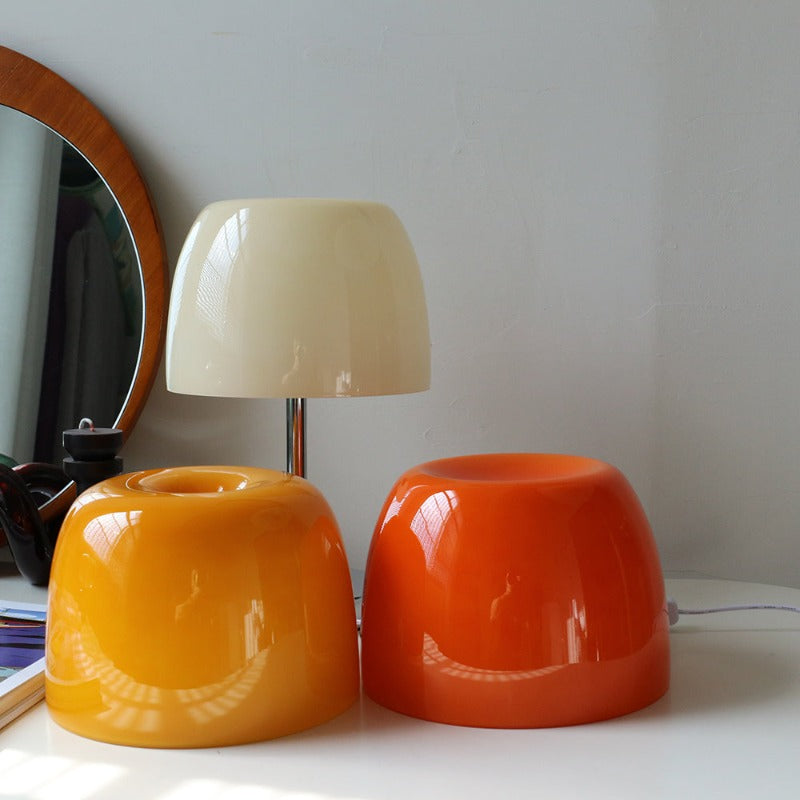 Retro Mushroom Glass Table Lamp