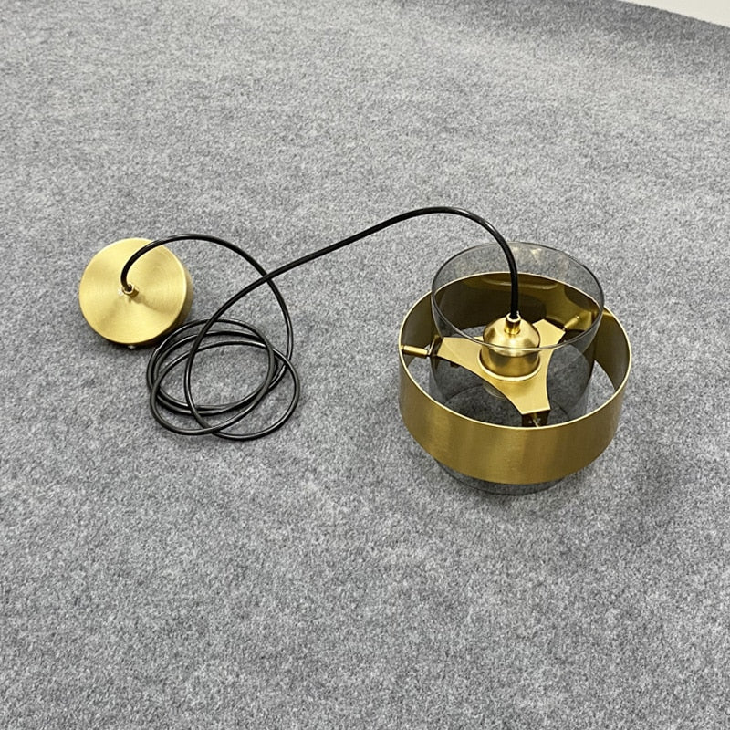 Nordic Luxury Plating Glass Pendant Light