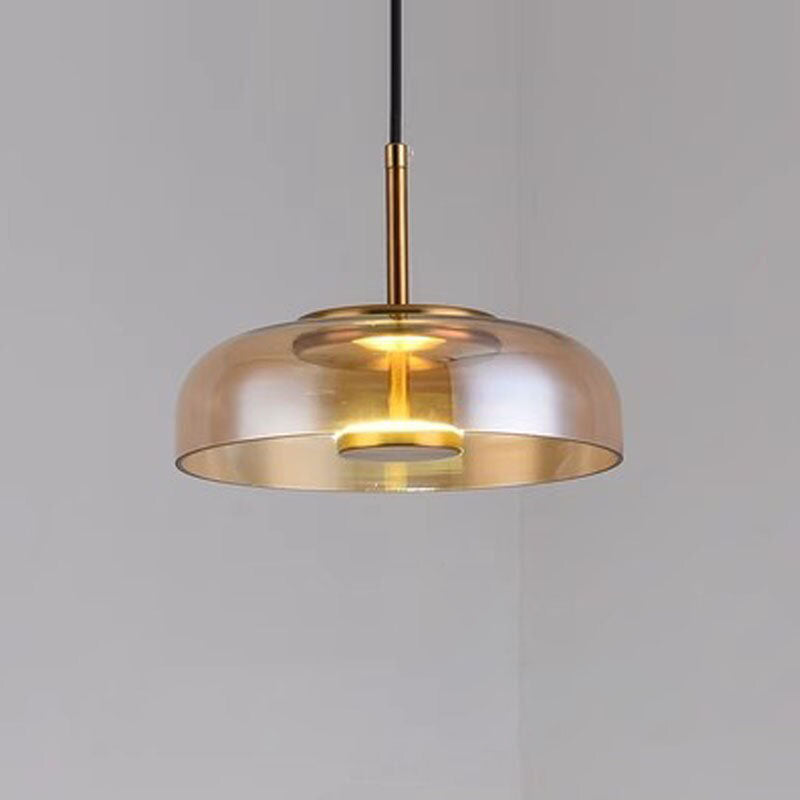 Modern Cupola Glass Cup LED Pendant Light