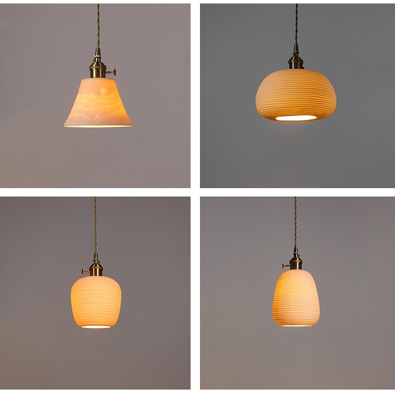 Handcrafted Ceramic Lampshade Pendant Light