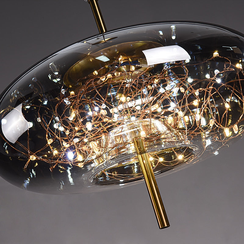 Luxury Glass Globe Sprinkle Pendant Light