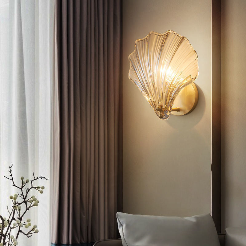 Oceanic Glass Shell Wall Light