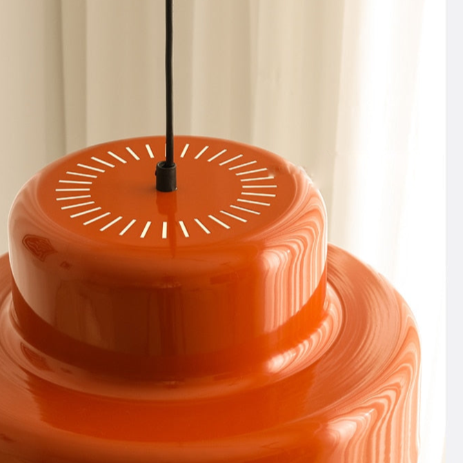 Nordic Vintage Orange Ceiling Pendant Light