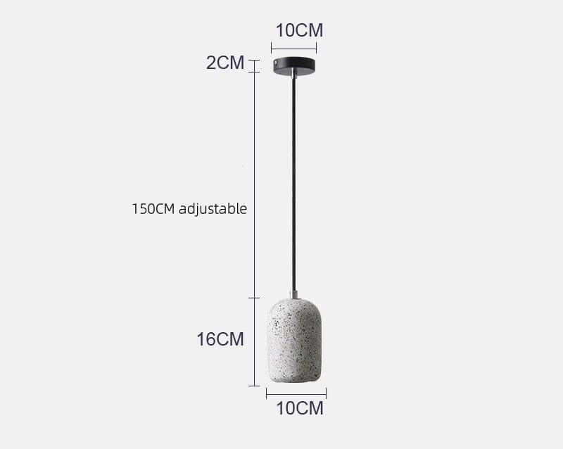 Modern Cement LED Stone Pendant Lamp