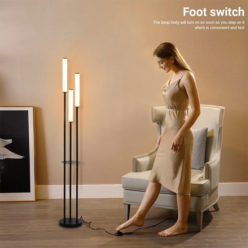 Luxury Shelf Floor Lamp Storage LED Floor Lamp