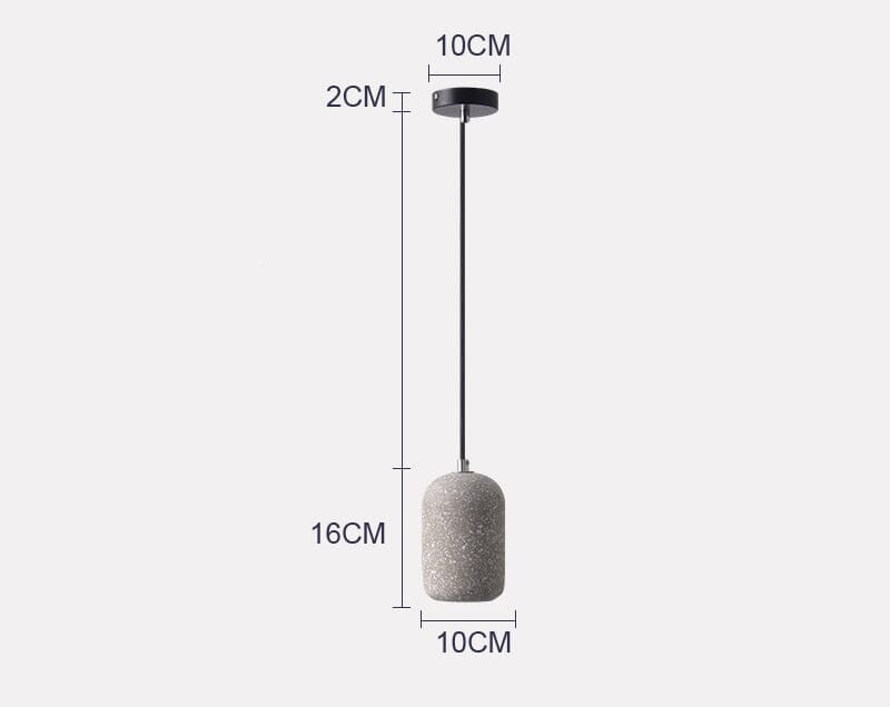 Modern Cement LED Stone Pendant Lamp