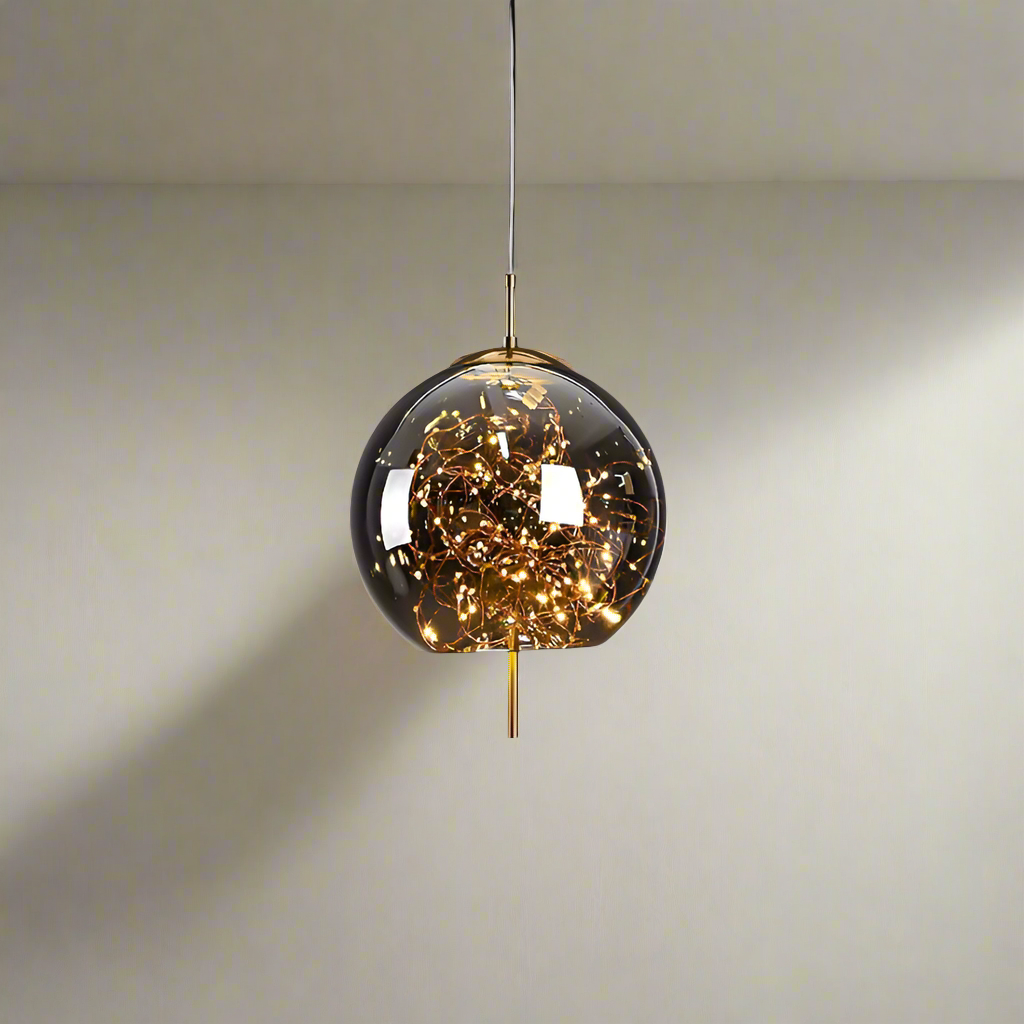 Luxury Glass Globe Sprinkle Pendant Light