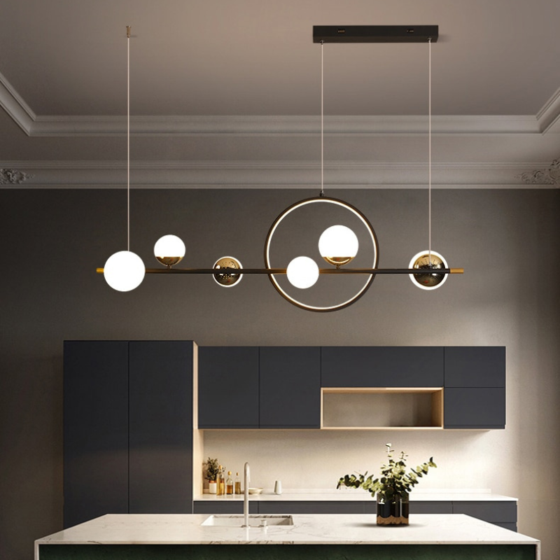Nordic Ring Glass Ball Chandelier