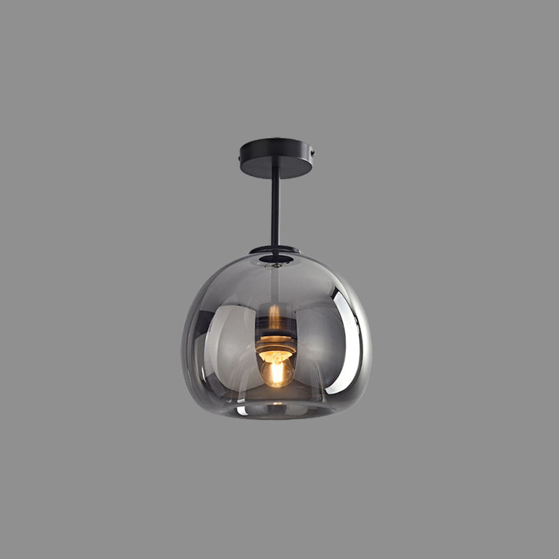 Modern Nordic Minimalist Dome Glass Ceiling Light