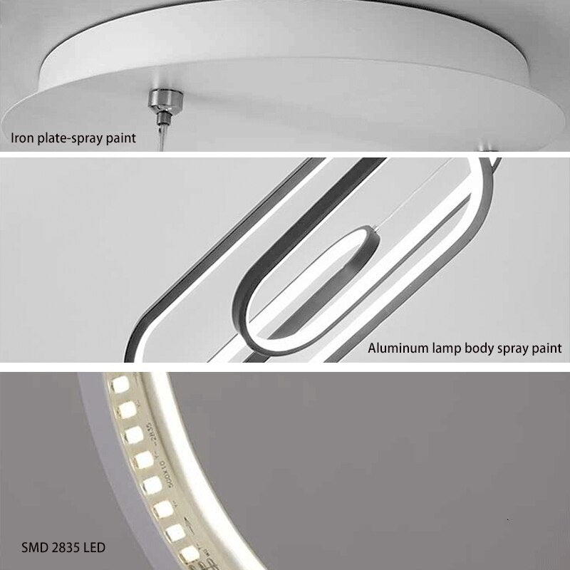 Stylish LED Hooped Pendant Lights