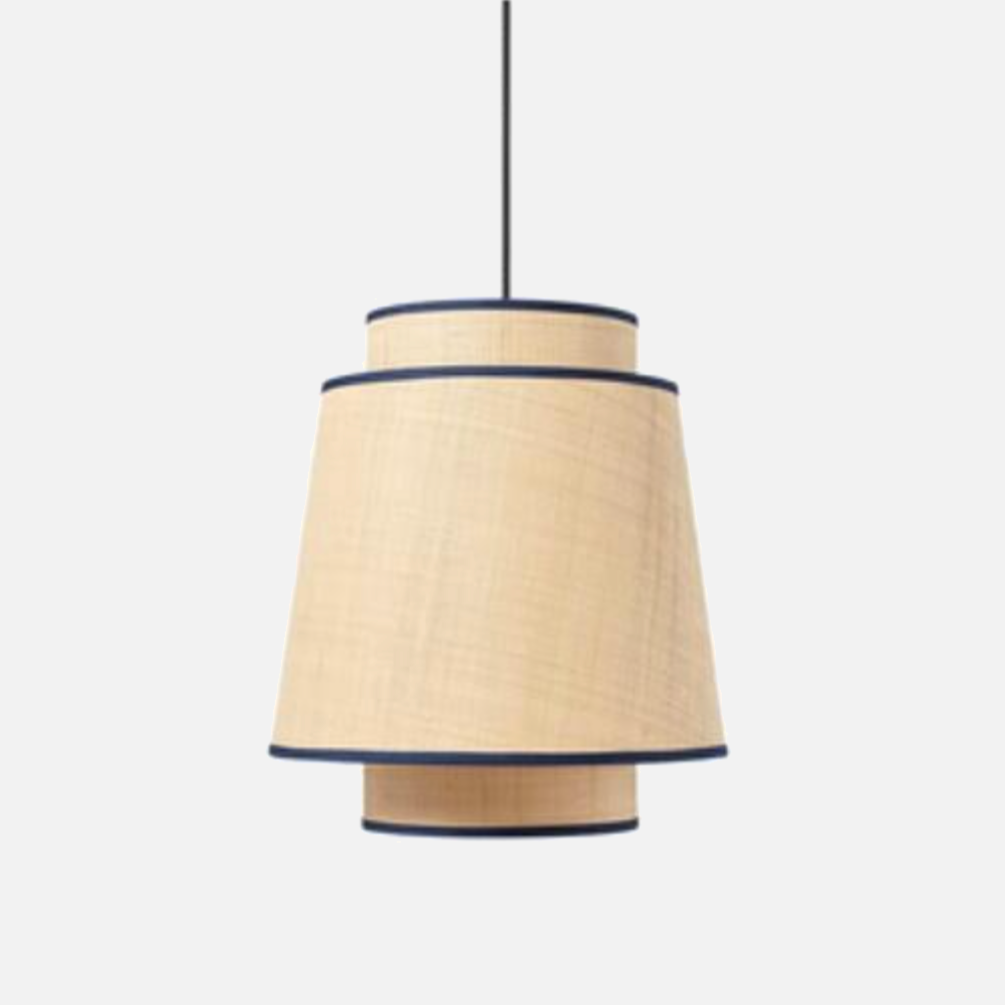 Contemporary LED Rattan Pendant Lights