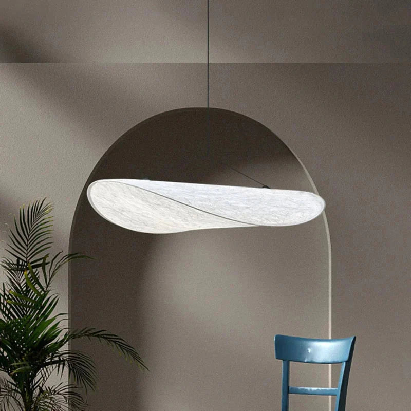 Modern Silk Fabric Vertigo Tense Pendant Light