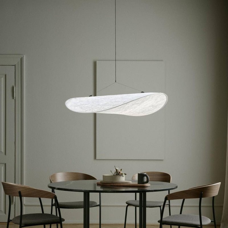 Modern Silk Fabric Vertigo Tense Pendant Light