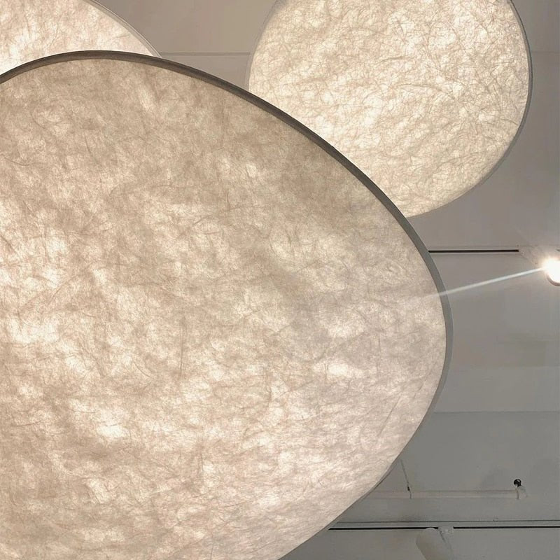 Modern Silk Fabric Vertigo Tense Pendant Light