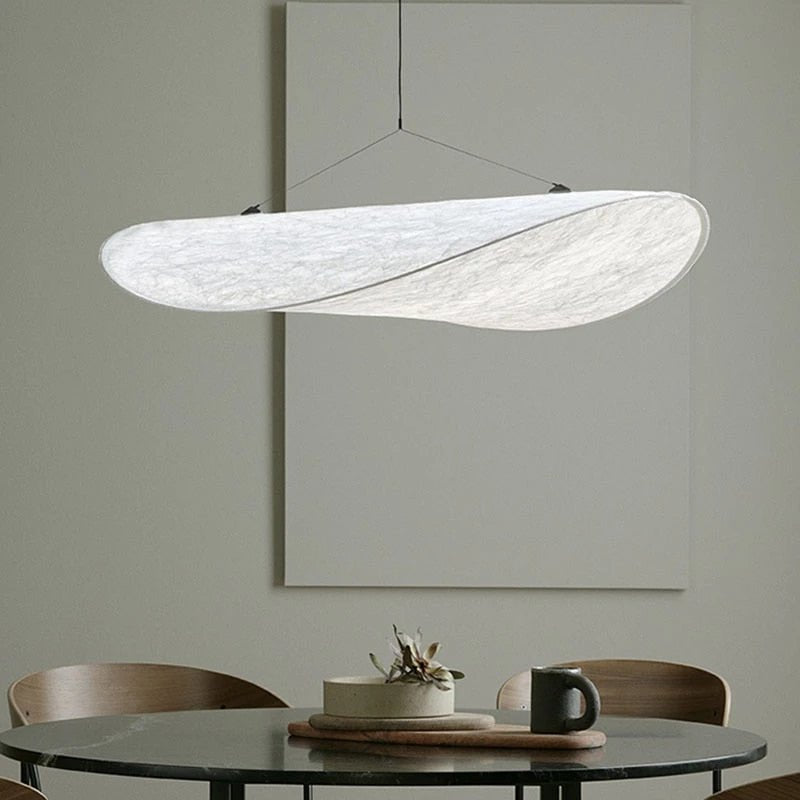 Modern Silk Fabric Vertigo Tense Pendant Light