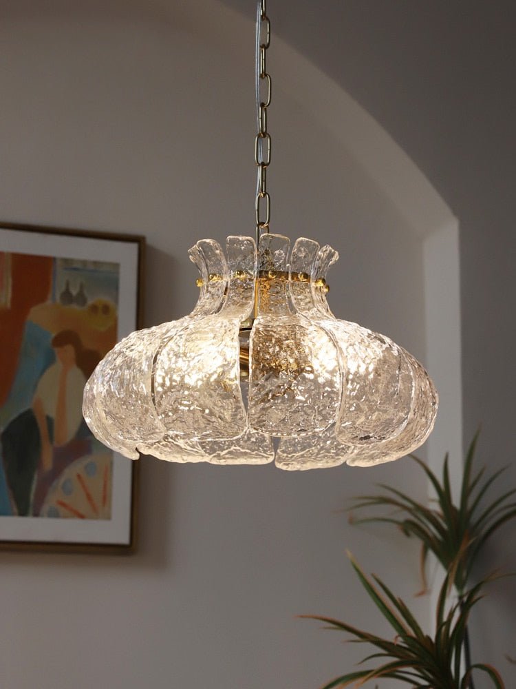 Retro French Glass Ice-Melting Pendant Lights