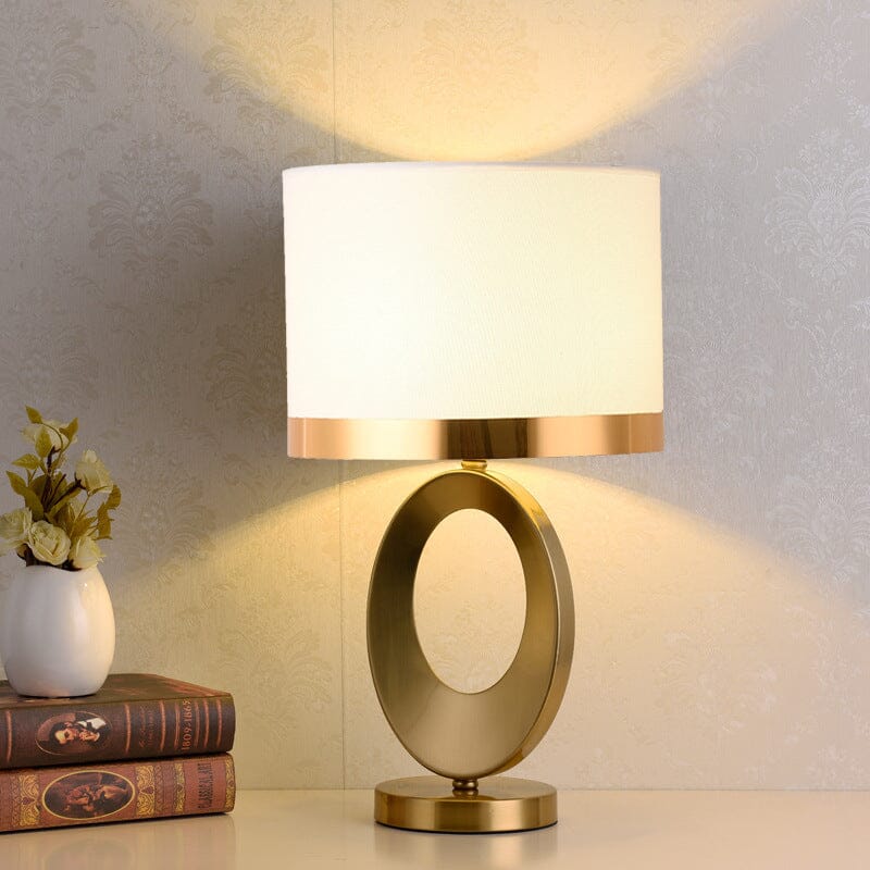 Nordic Luxury Cloth Covered Desk Lamp