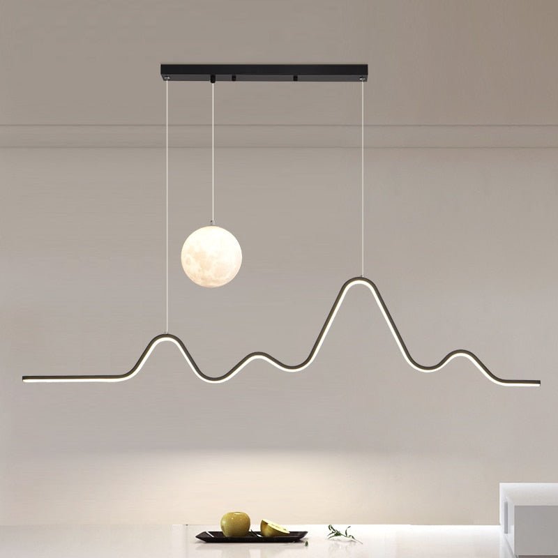 Modern Creative Moonlight Strip Chandelier