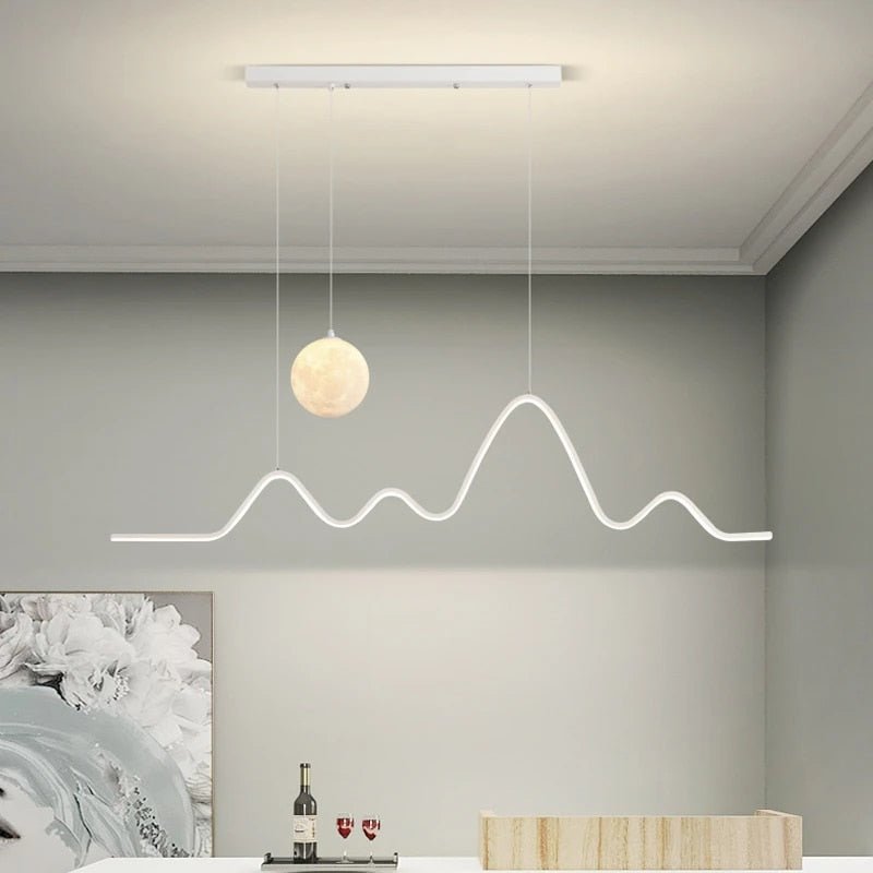 Modern Creative Moonlight Strip Chandelier