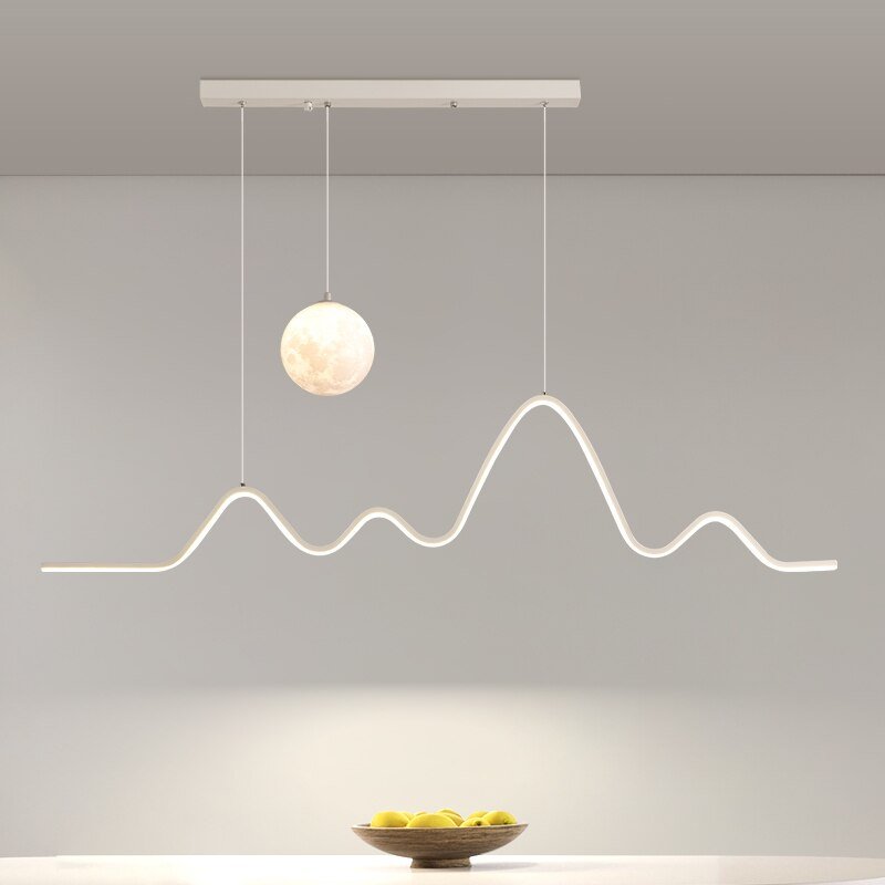 Modern Creative Moonlight Strip Chandelier