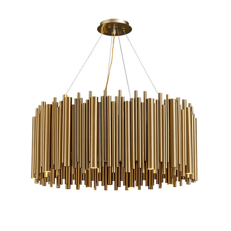 Stainless Steel Gold Aluminum Alloy Tube Chandelier