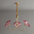 Modern Lotus Glass Flowers LED Chandelier