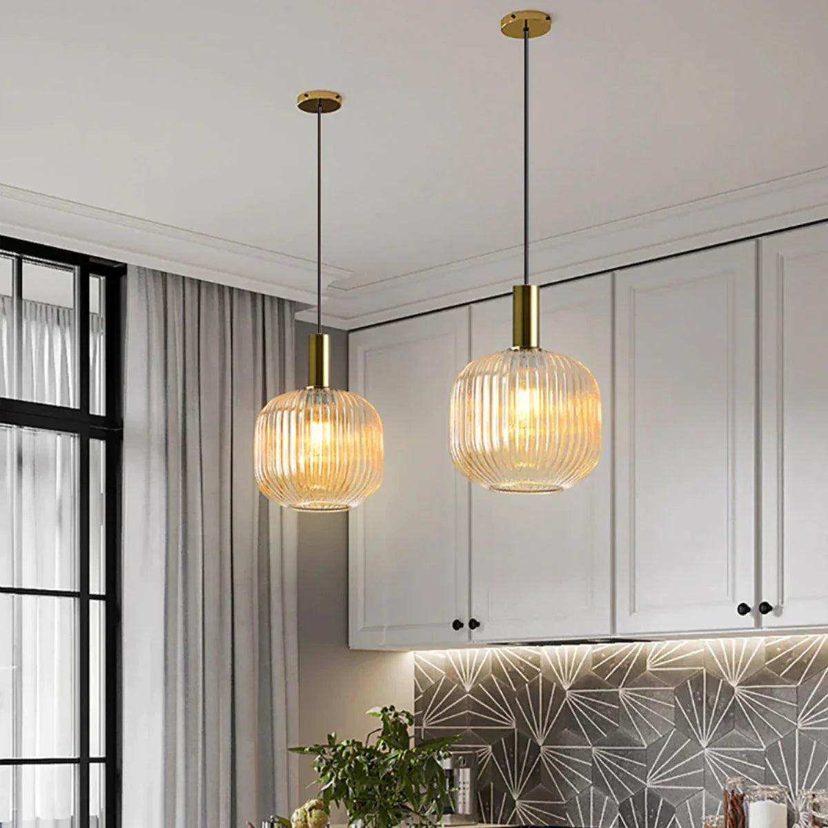 Gleam Textured Glass Pendant Light