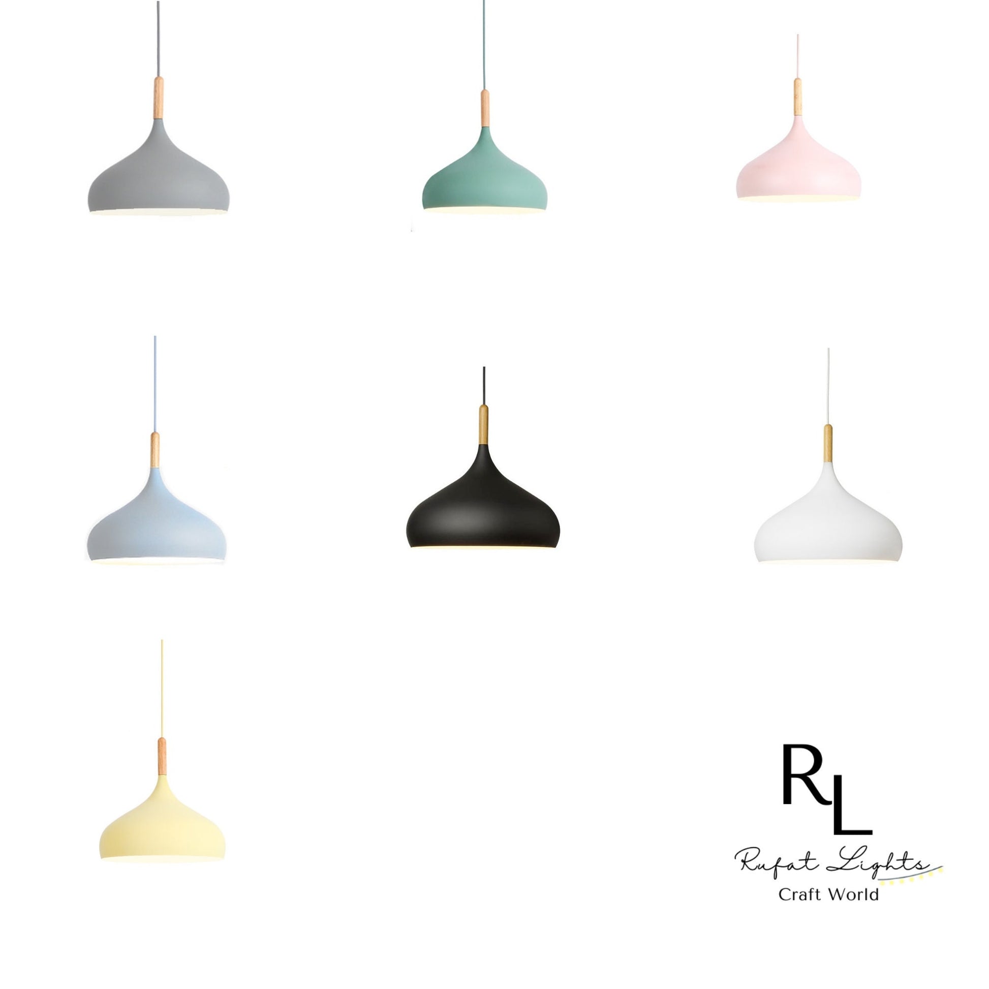 Nordic Wood Macaroon Lights, Dining Area Lamps, Pendant Lamps, Ceiling Lights, Living Room/Restaurant/Bar Light/Hotel/Store (No Bulb)