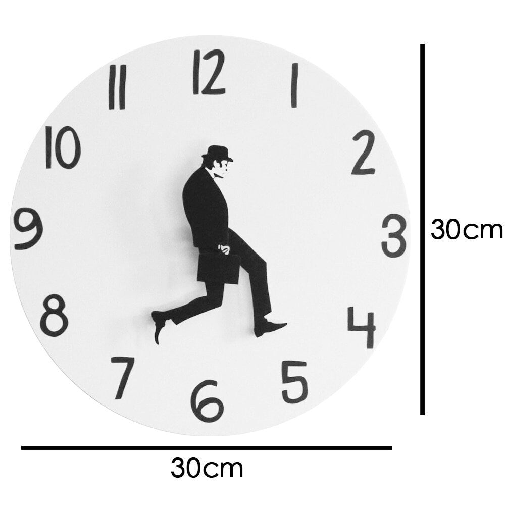 Funny Wall Clock, Funny Clock, Minimalist Clock, Round Wall Clock, Funny, Kids Wall Clock, Black White Clock, Housewarming, Christmas Gift