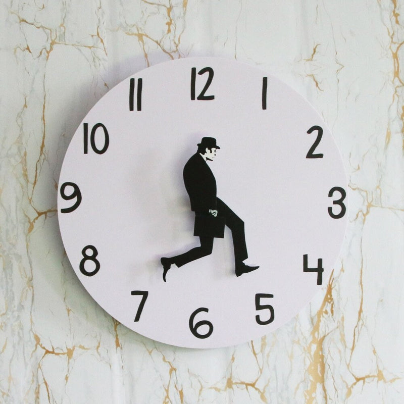 Funny Wall Clock, Funny Clock, Minimalist Clock, Round Wall Clock, Funny, Kids Wall Clock, Black White Clock, Housewarming, Christmas Gift