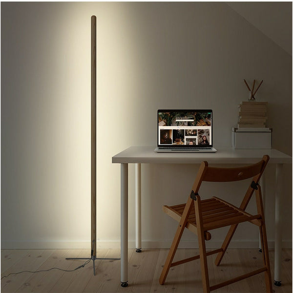 Modern Standing Floor Lamp LED Wooden Standing Floor Lamp Solid Wood Art Decor Atmosphere light 360 adjustable portable Ambient lamps