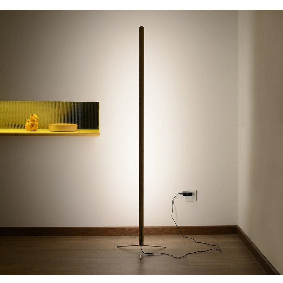 Modern Standing Floor Lamp LED Wooden Standing Floor Lamp Solid Wood Art Decor Atmosphere light 360 adjustable portable Ambient lamps