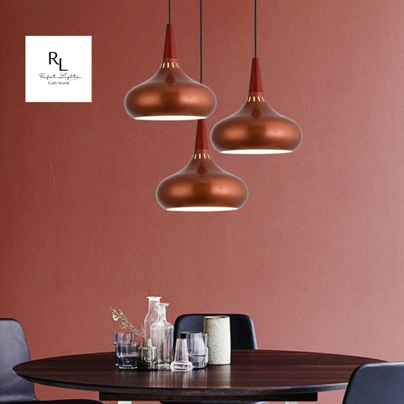 Nordic Wood Metal Pendant Lights, Dining Area Lamps, Pendant Lamps, Ceiling Lights, kitchen aisle/Living Room/Restaurant/Bar Light (No Bulb)
