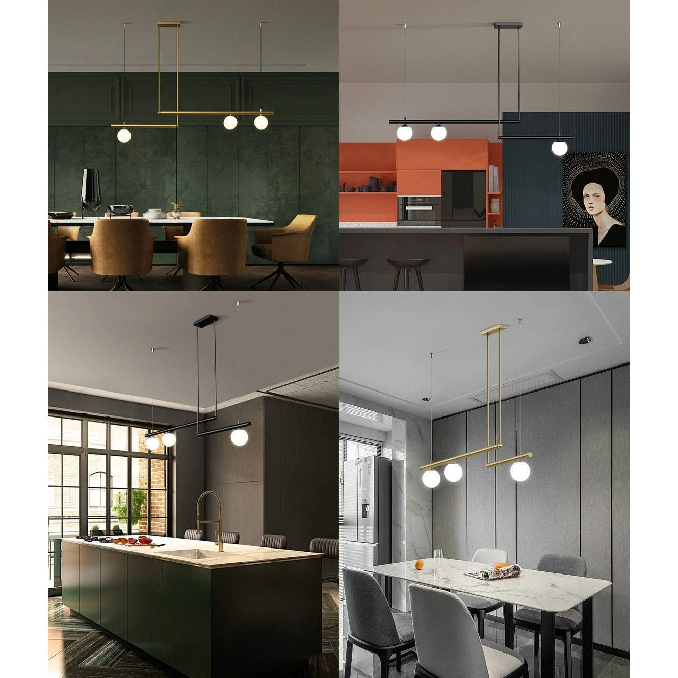 Modern Branch Globe Pendant Minimalist Light Chandelier Living Dining Room Office Kitchen House Renovation Fixture Lamp Fixture Lustre Art