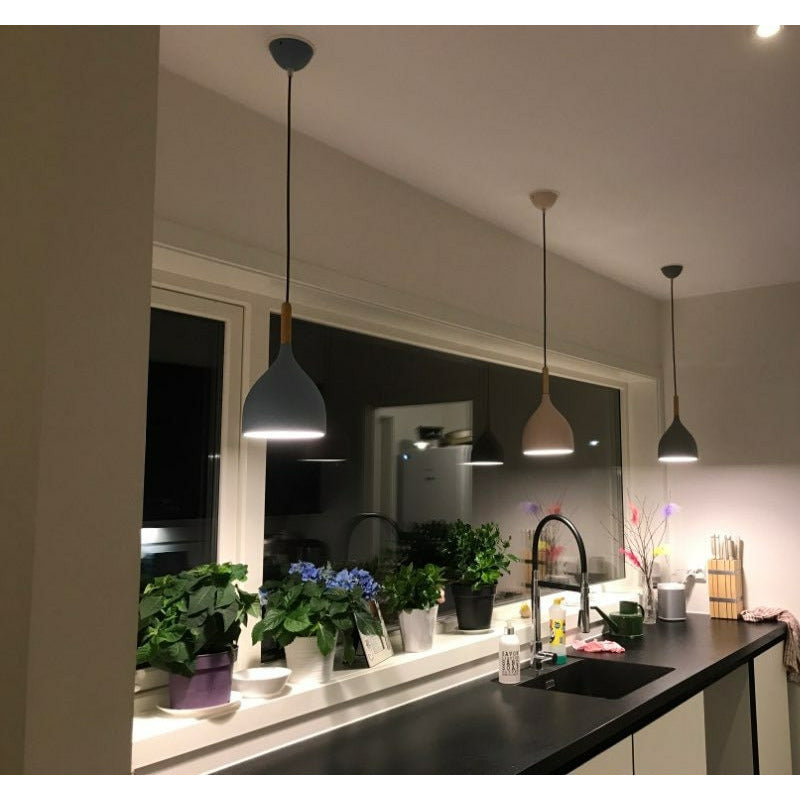 Nordic Wood Macaroon Lights, Dining Area Lamps, Pendant Lamps, Ceiling Lights, Living Room/Restaurant/Bar Light/Hotel/Store (No Bulb)