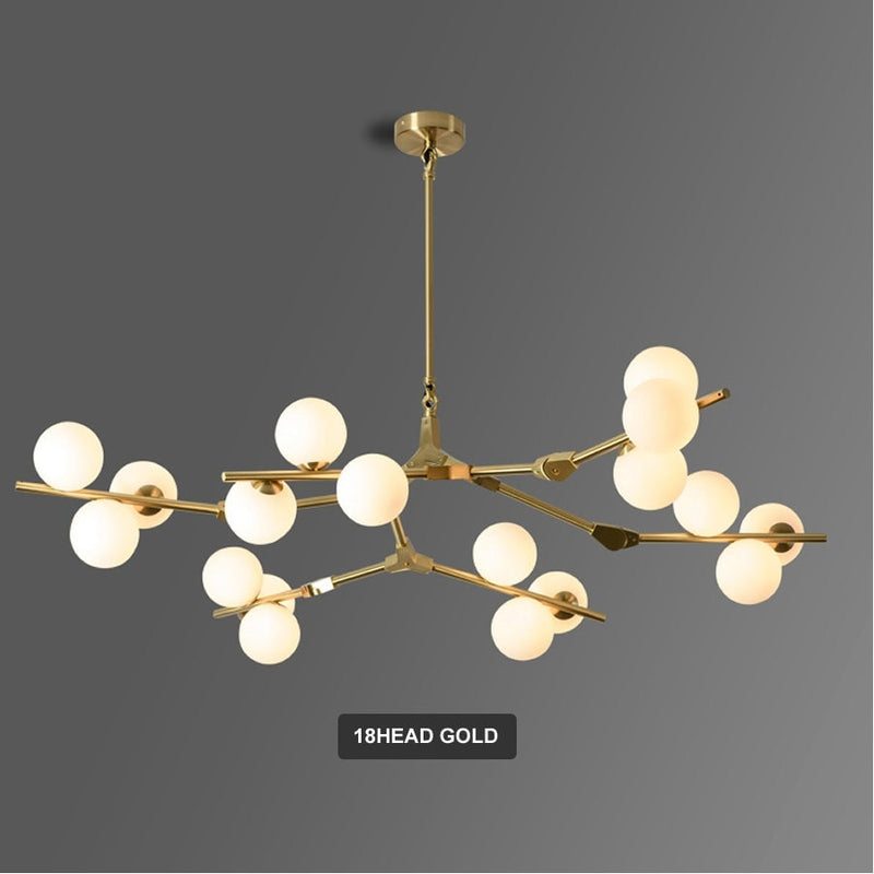 Dutch Ball Flemish Chandelier in 3 or 5 Arm Options