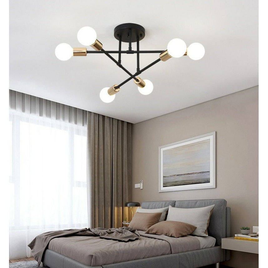 Chandelier Sputnik | Chandelier Lighting | Hanging Light | Mid Century Lighting | Vintage Pendant Chandelier | Pendant Lighting | Nordic