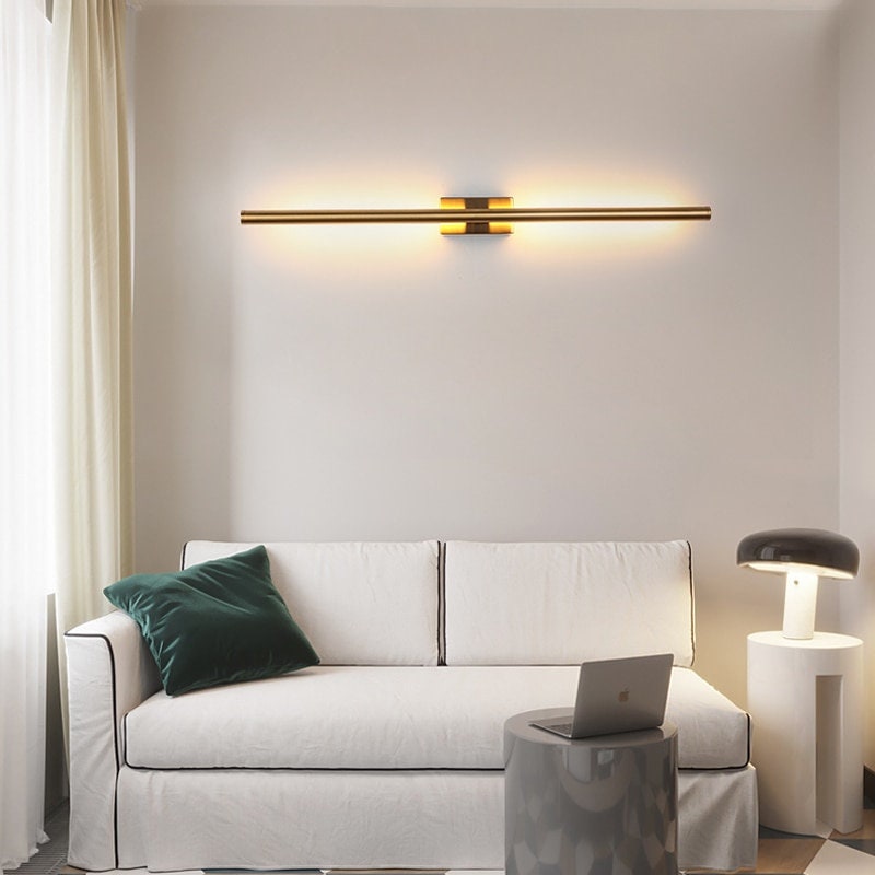 Minimalist Nordic Wall Lamp Linear Modern Wall Sconce for Bedroom, living room, dining room, kitchen, corridor Warm White Lamp Wall Decor