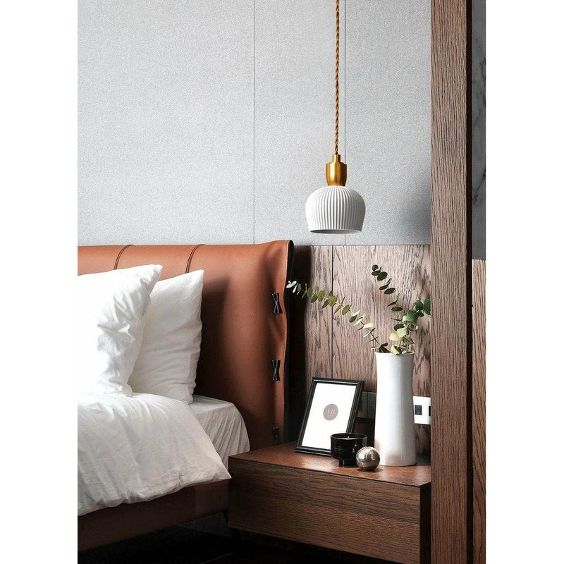 Ceramic Pendant Light Plug In Hanging Chandelier Lighting Fixture Home Decor White Lighting Nordic Ceiling Lamp Art Deco Contemporary Modern