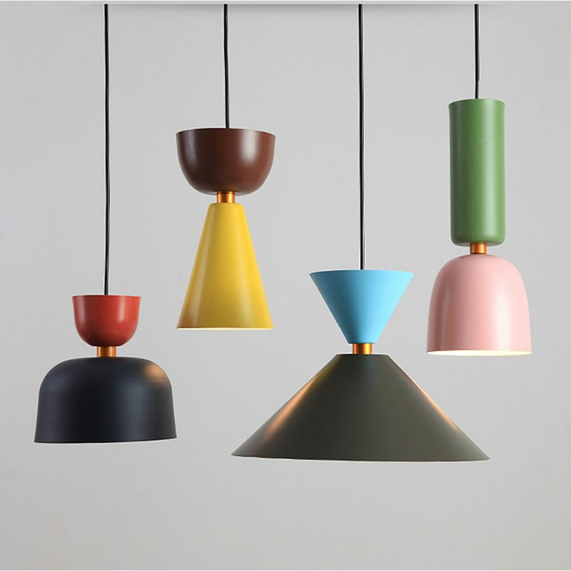 Colorful Macaron Hanging Light, Pendant Lamp Chandelier, House Renovation Fixture Christmas Gift Living Dining Room Kids Playroom Office NEW