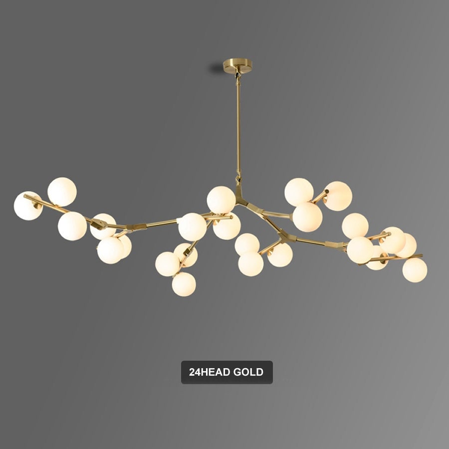 Creative Branch Arm Chandelier 12/18/24 Molecular Balls Light Fixtures Slanted Ceiling, Remodel For Living Room Office Bedroom Dining Room