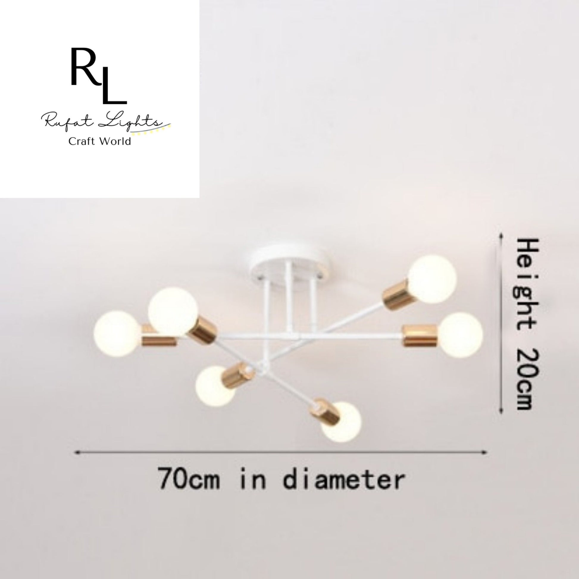 Chandelier Sputnik | Chandelier Lighting | Hanging Light | Mid Century Lighting | Vintage Pendant Chandelier | Pendant Lighting | Nordic