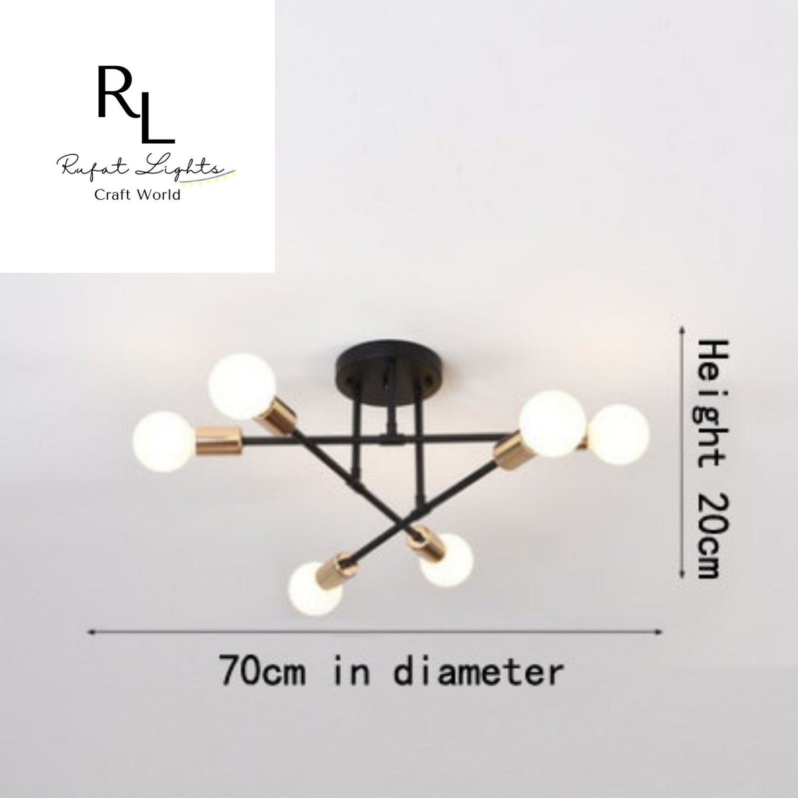 Chandelier Sputnik Hanging Light Mid Century Lighting