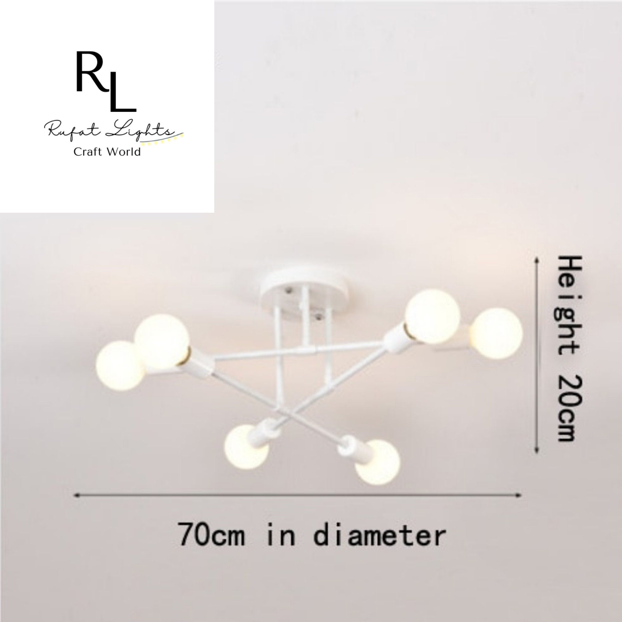 Chandelier Sputnik | Chandelier Lighting | Hanging Light | Mid Century Lighting | Vintage Pendant Chandelier | Pendant Lighting | Nordic