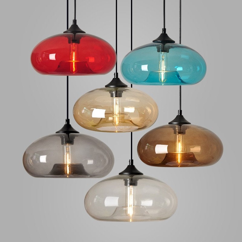 Chandelier Kúla Glass Ball - Pendant Light, Lighting Pendant, Ceiling Lighting, Pendant Lighting, Dining Room, Hanging Light, Kitchen Island
