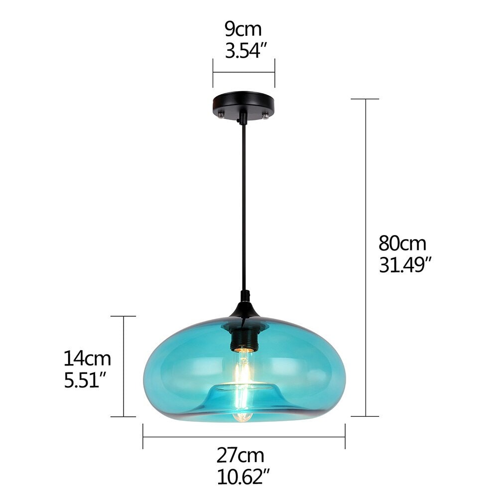 Chandelier Kúla Glass Ball - Pendant Light, Lighting Pendant, Ceiling Lighting, Pendant Lighting, Dining Room, Hanging Light, Kitchen Island