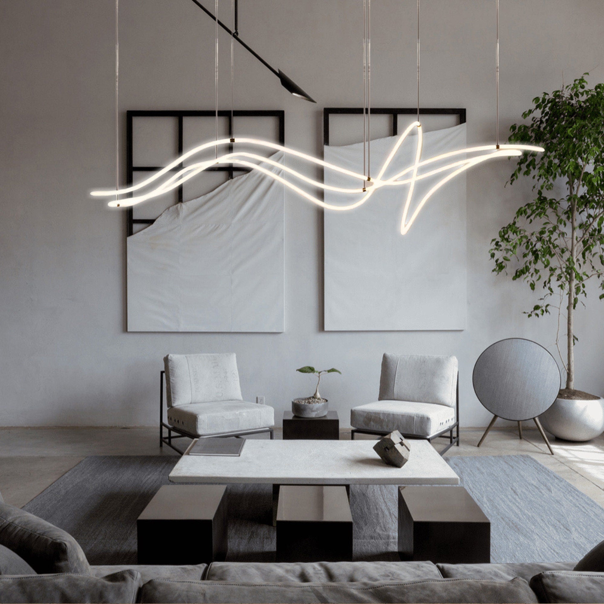Line Art Geometry Chandelier